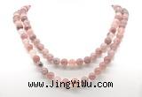 GMN8023 18 - 36 inches 8mm, 10mm strawberry quartz 54, 108 beads mala necklaces