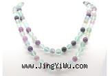 GMN8024 18 - 36 inches 8mm, 10mm fluorite 54, 108 beads mala necklaces