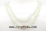 GMN8025 18 - 36 inches 8mm, 10mm prehnite 54, 108 beads mala necklaces