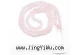 GMN8400 8mm, 10mm rose quartz 27, 54, 108 beads mala necklace with tassel