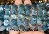 HGBS125 15 inches 12mm faceted heart apatite beads wholesale