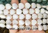 HGBS127 15 inches 12mm faceted heart white moonstone beads wholesale