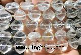 HGBS135 15 inches 15mm heart White crystal beads wholesale HGBS135 15 inches 15mm heart White crystal beads wholesale