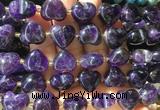 HGBS137 15 inches 15mm heart Amethyst beads wholesale