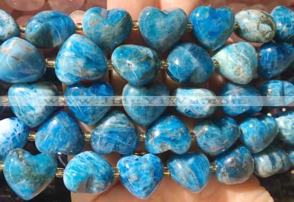 HGBS143 15 inches 15mm heart Apatite beads wholesale