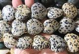 HGBS145 15 inches 28mm heart dalmatian jasper gemstone beads wholesale