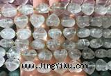 HGBS147 15 inches 15mm heart green quartz gemstone beads wholesale HGBS147 15 inches 15mm heart green quartz gemstone beads wholesale