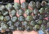 HGBS38 15 inches 20mm heart dragon blood jasper gemstone beads wholesale