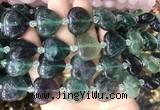 HGBS98 15 inches 20mm heart fluorite beads wholesale