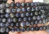 ILBS02 15 inches 8mm round iolite gemstone beads wholesale
