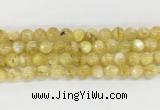 LPBS12 15 inches 8mm round yellow Lepidolite beads wholesale