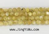 LPBS14 15 inches 10mm round yellow Lepidolite beads wholesale