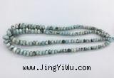 LRBS12 4*6mm - 7*12mm rondelle larimar gemstone beads wholesale