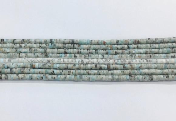 LRBS15 15 inches 2*4mm heishi larimar gemstone beads wholesale
