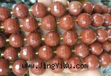 LSBS09 15 inches 16mm faceted round red jasper beads wholesale