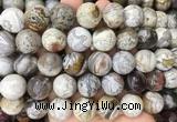 LSBS104 15 inches 16mm round mexican crazy agate beads wholesale