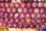 LSBS136 15 inches 16mm faceted round agate gemstone beads wholesale