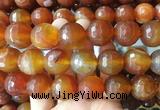 LSBS153 15 inches 20mm faceted round agate gemstone beads wholesale
