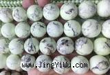 LSBS166 15 inches 20mm round Lemon turquoise beads wholesale