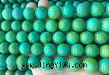 LSBS185 15 inches 16mm round yellow green howlite turquoise beads wholesale LSBS185 15 inches 16mm round yellow green howlite turquoise beads wholesale