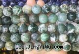 LSBS197 15 inches 16mm round tree agate gemstone beads wholesale