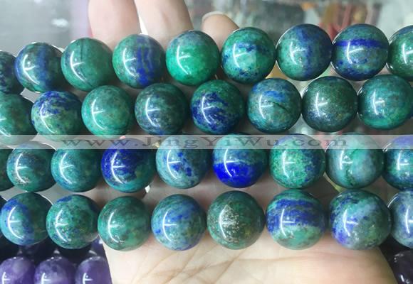 LSBS203 15 inches 16mm round chrysocolla gemstone beads wholesale