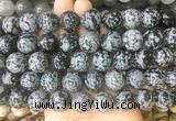 LSBS205 15 inches 16mm round snowflake obsidian gemstone beads wholesale LSBS205 15 inches 16mm round snowflake obsidian gemstone beads wholesale
