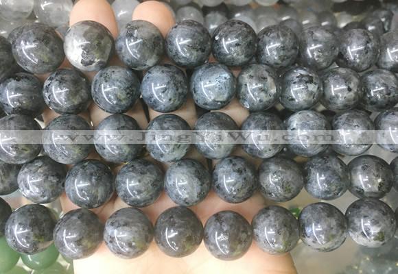 LSBS206 15 inches 16mm round black labradorite gemstone beads wholesale
