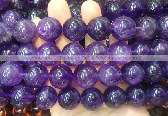 LSBS224 15 inches 18mm round Amethyst gemstone beads wholesale