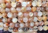 LSBS239 15 inches 14mm round red gum flower crystal beads wholesale