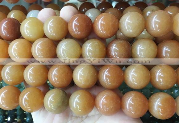 LSBS261 15 inches 18mm round red aventurine gemstone beads wholesale