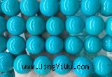 LSBS270 15 inches 22mm round blue howlite turquoise gemstone beads wholesale
