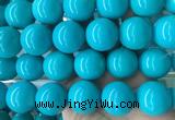 LSBS271 15 inches 25mm round blue howlite turquoise gemstone beads wholesale