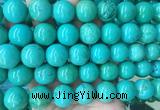 LSBS275 15 inches 18mm round green howlite turquoise gemstone beads wholesale