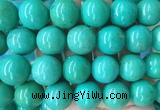 LSBS277 15 inches 22mm round green howlite turquoise gemstone beads wholesale