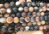 LSBS291 15 inches 14mm round matte banded agate gemstone beads wholesale LSBS291 15 inches 14mm round matte banded agate gemstone beads wholesale