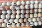 LSBS294 15 inches 14mm round matte banded agate gemstone beads wholesale LSBS294 15 inches 14mm round matte banded agate gemstone beads wholesale