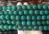 LSBS296 15 inches 14mm round green agate gemstone beads wholesale LSBS296 15 inches 14mm round green agate gemstone beads wholesale