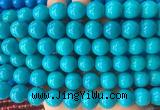 LSBS297 15 inches 14mm round blue agate gemstone beads wholesale LSBS297 15 inches 14mm round blue agate gemstone beads wholesale