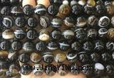 LSBS302 15 inches 14mm round banded agate gemstone beads wholesale LSBS302 15 inches 14mm round banded agate gemstone beads wholesale