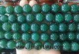 LSBS304 15 inches 16mm round green agate gemstone beads wholesale