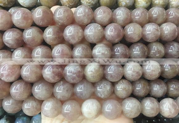 LSBS310 15 inches 16mm round strawberry quartz gemstone beads wholesale