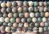 LSBS313 15 inches 16mm faceted round ocean agate gemstone beads wholesale LSBS313 15 inches 16mm faceted round ocean agate gemstone beads wholesale