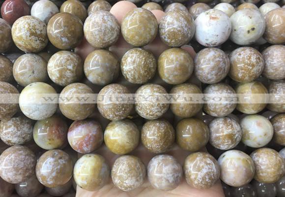 LSBS319 15 inches 18mm round ocean jasper gemstone beads wholesale