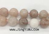 LSBS341 15 inches 30mm round Pink quartz gemstone beads wholesale LSBS341 15 inches 30mm round Pink quartz gemstone beads wholesale