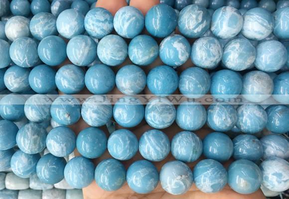 LSBS344 15 inches 14mm round blue sky stone beads wholesale