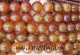 LSBS359 15 inches 16mm round red agate gemstone beads wholesale