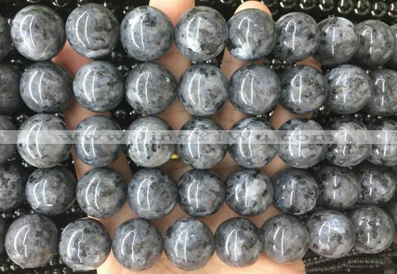 LSBS409 15 inches 18mm round black labradorite gemstone beads wholesale