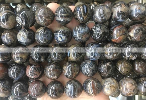 LSBS447 15 inches 18mm round crazy lace agate beads wholesale