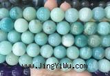 LSBS463 15 inches 16mm round amazonite gemstone beads wholesale
